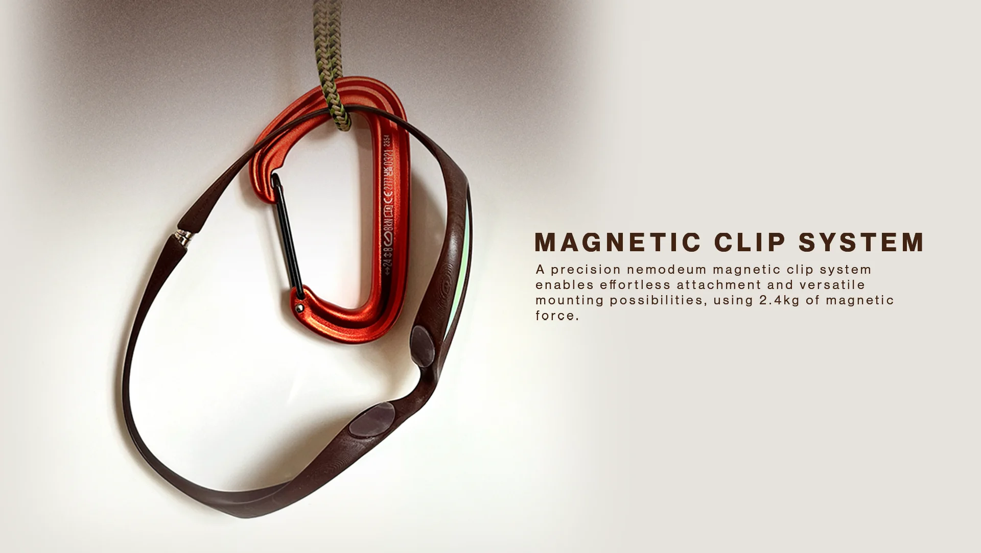 Magnetic clip system — 2.4 kg of magnetic force